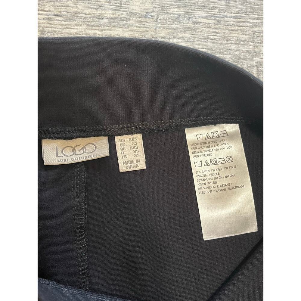 LOGO by Lori Goldstein AnyWEAR Stretch Pants w/ Pockets, Black, Size XXS, 979756 - Picture 4 of 7